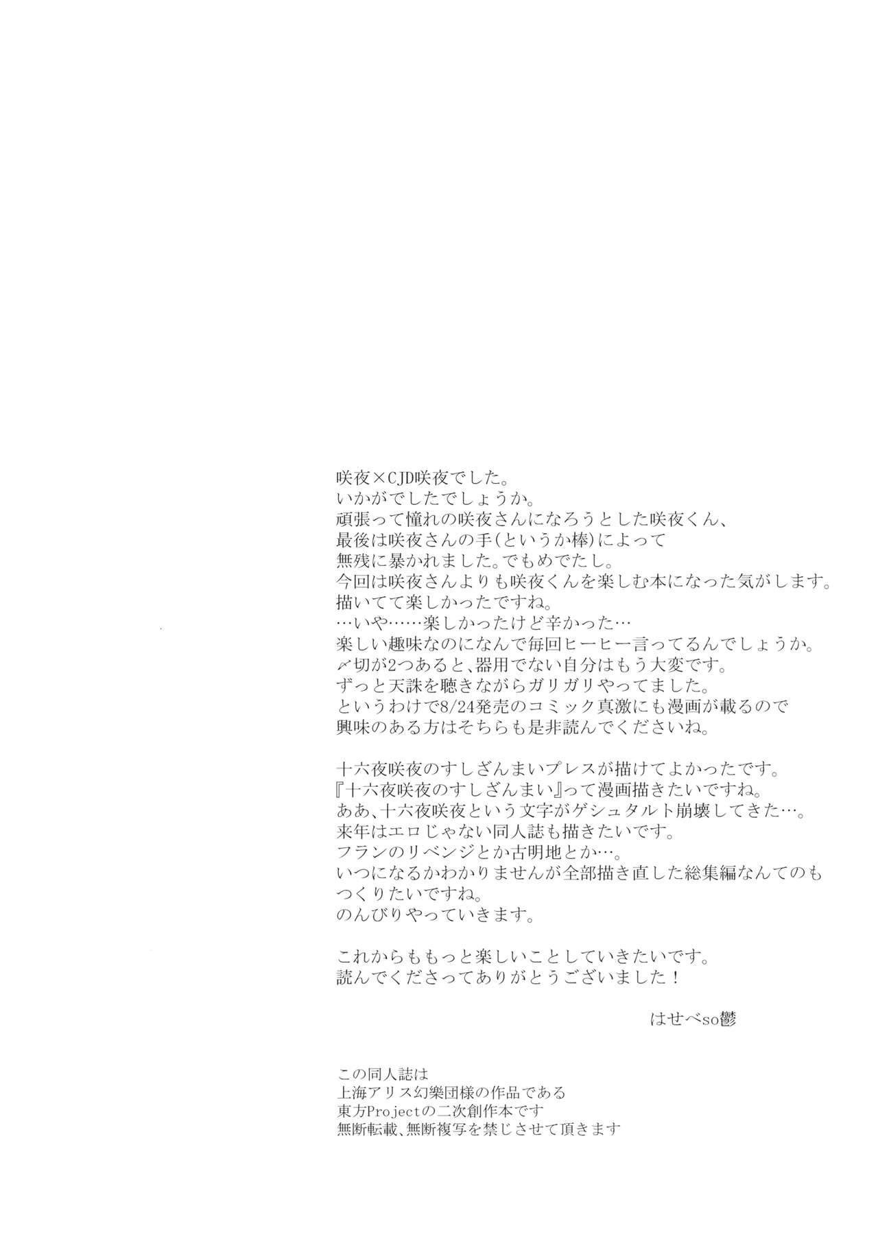 Boku wa Izayoi Sakuya ni Naritai - Page 29