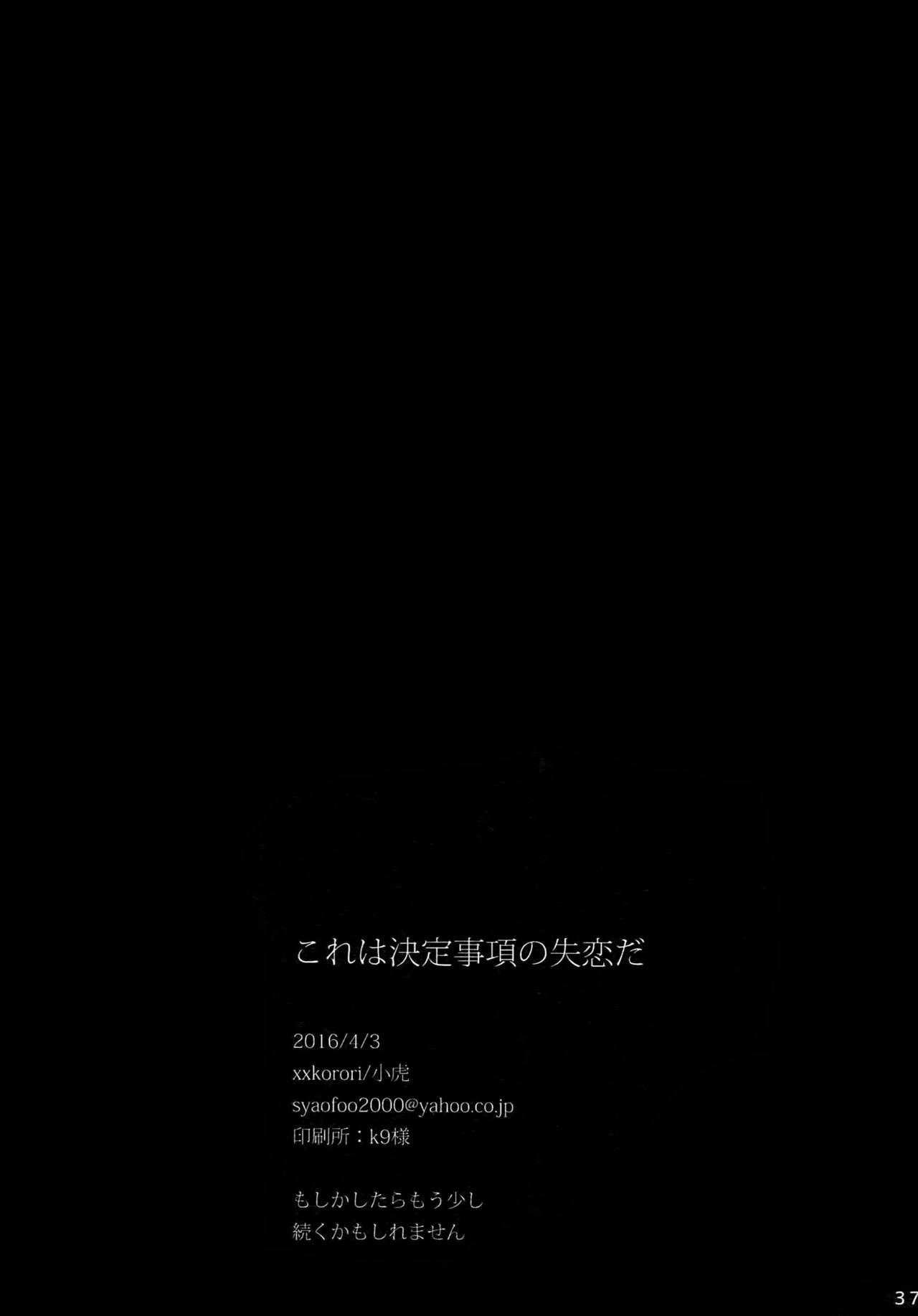Kore wa Kettei Jikou no Shitsurenda - Page 36