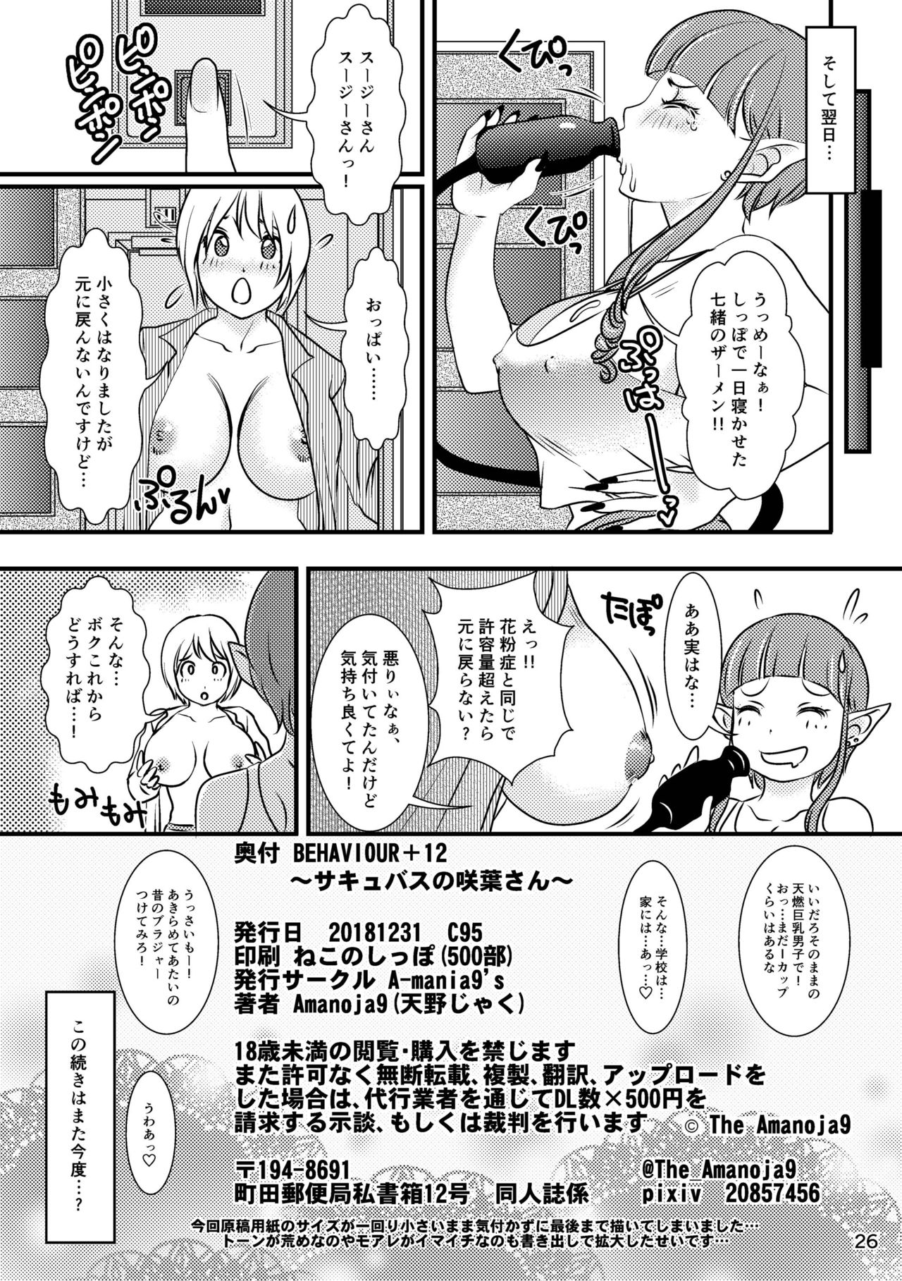 BEHAVIOUR+12 ~Succubus no Sakuha-san~ - Page 26