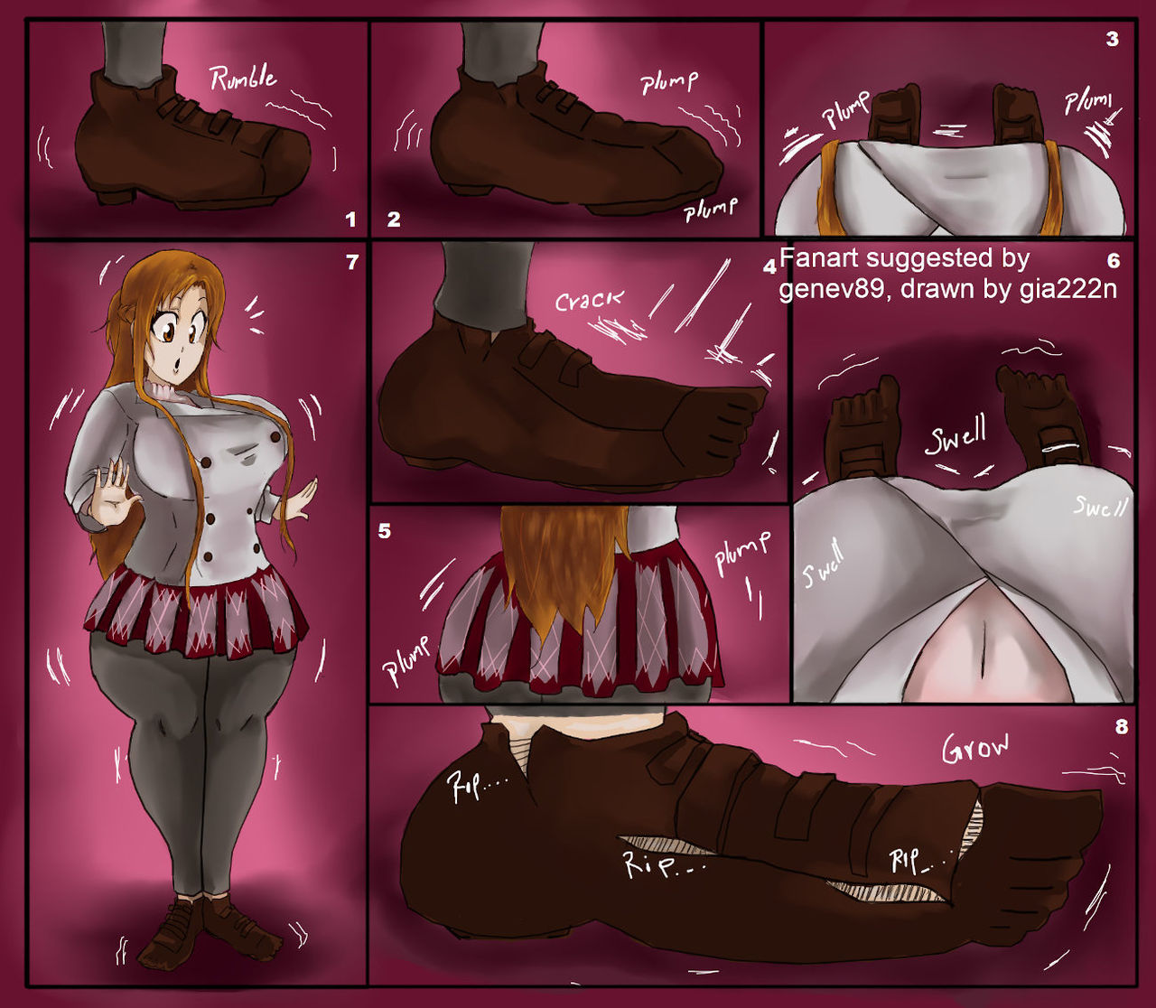 Asuna Giantess Foot Growth - Page 2
