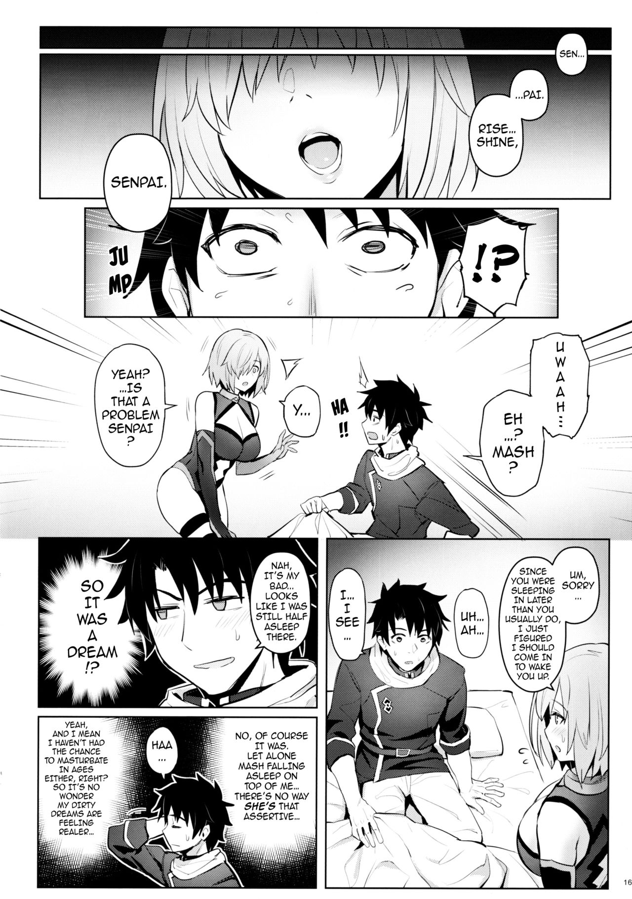 Mash no Bishiri Inmu | Mash’s Big, Beautiful Butt Wet Dreams - Page 14