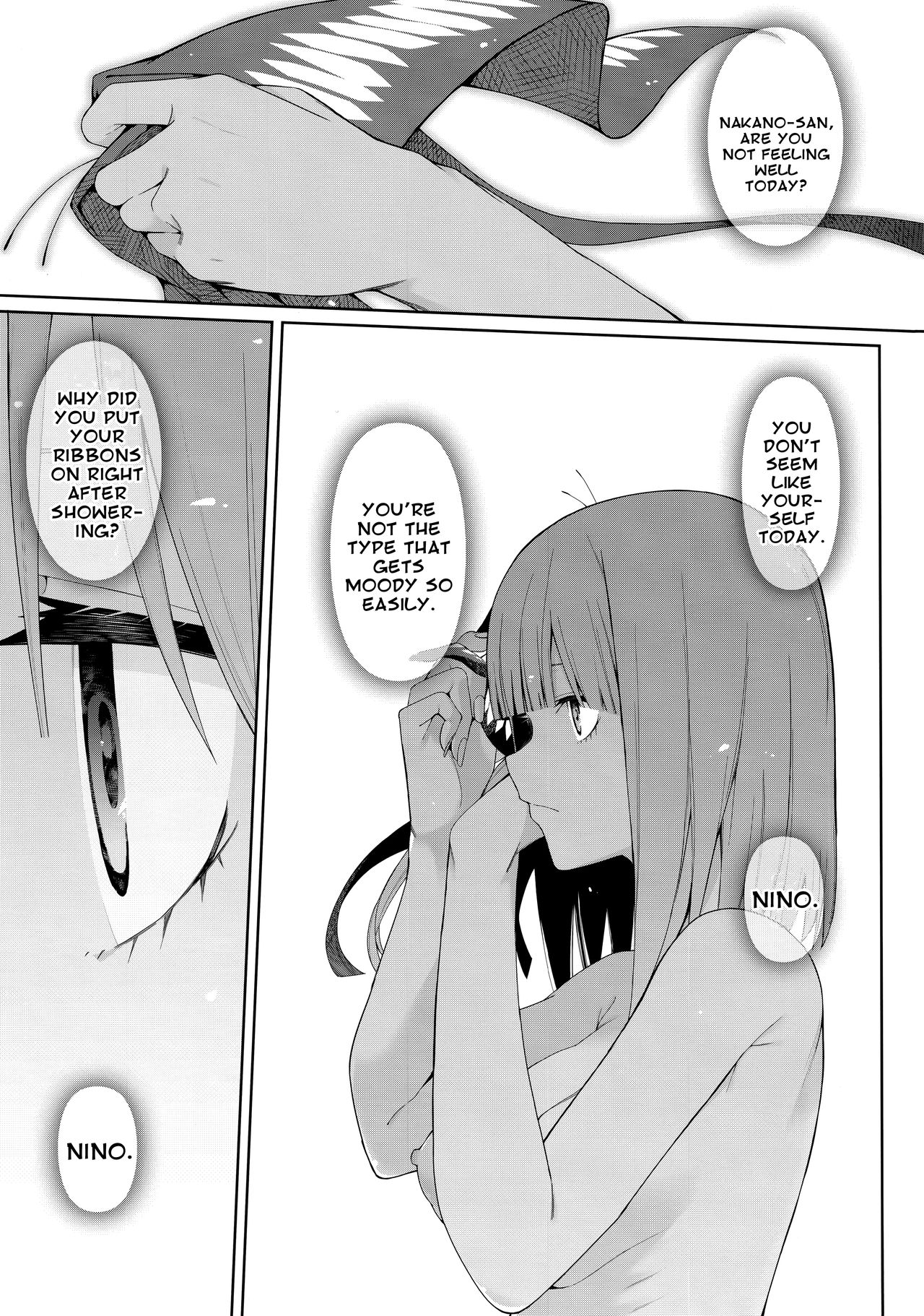 Nibun no Yuudou | Half Seduction page 38 featuring miku nakano gotoubun no hanayome parody - sole female sole male hentai manga - read online free