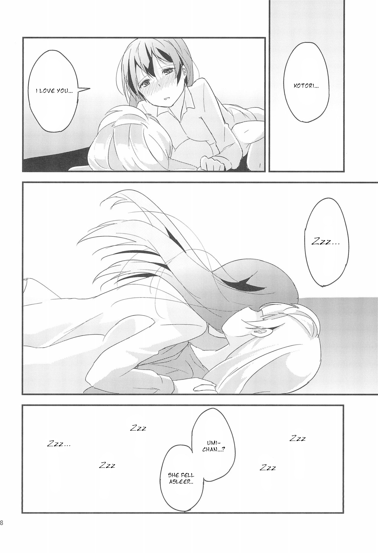 Love Shot page 27 featuring umi sonoda love live parody - full censorship yuri hentai manga - read online free