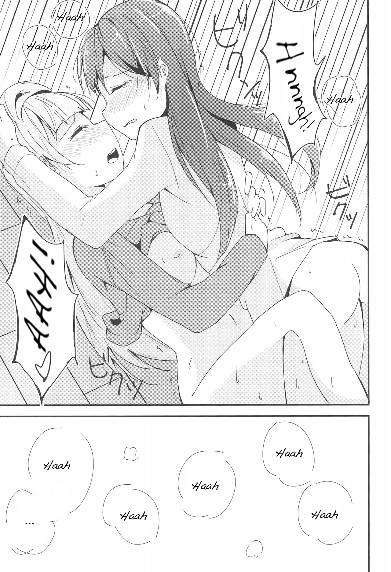 Love Shot page 28 featuring umi sonoda love live parody - full censorship yuri hentai manga - read online free