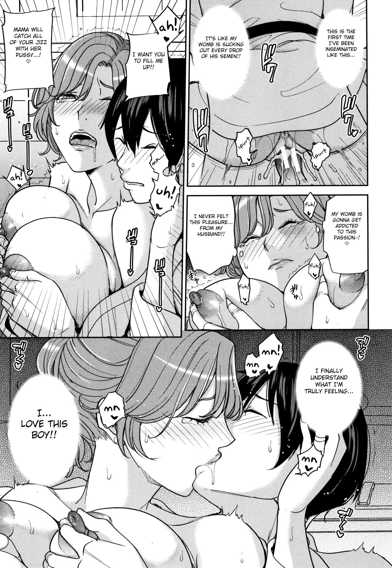 Kanojo no Mama to Deaikei de page 170 - nakadashi beauty mark hentai manga - read online free