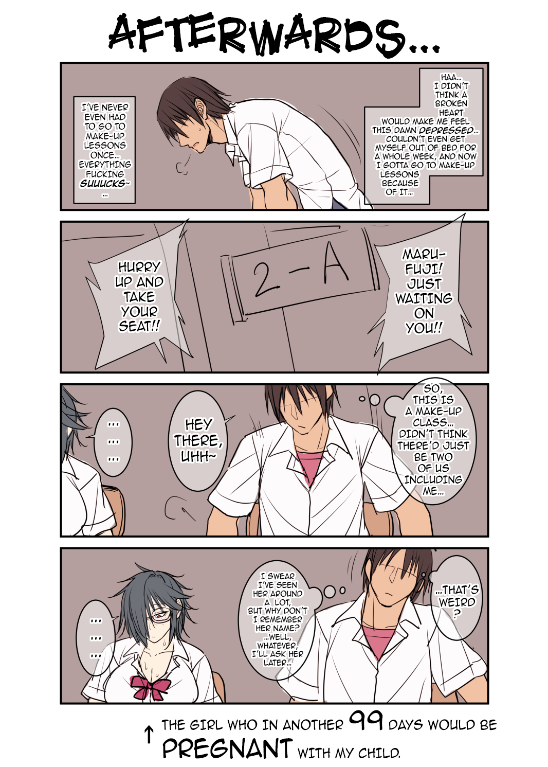 Nekura Megane ♀ | The Creepy Glasses Girl page 142 original parody - sole male nakadashi hentai manga - read online free