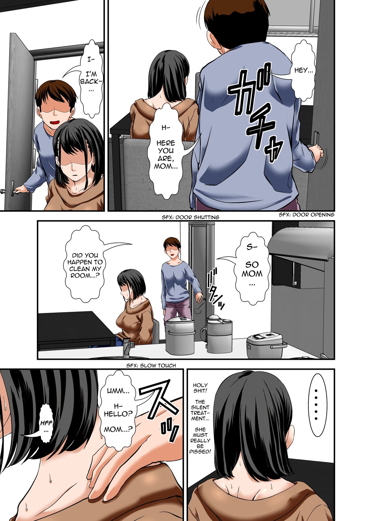 Kaa-san ga Kossori Ore no Biyaku o Nonde Katte ni Hatsujou Shita Sugata ga Ero Kattanode | My Mom Snuck In, Drank My Love Potion Without Asking, Went Into Horny Mode, and the Sheer Sexiness Led To... - Page 10