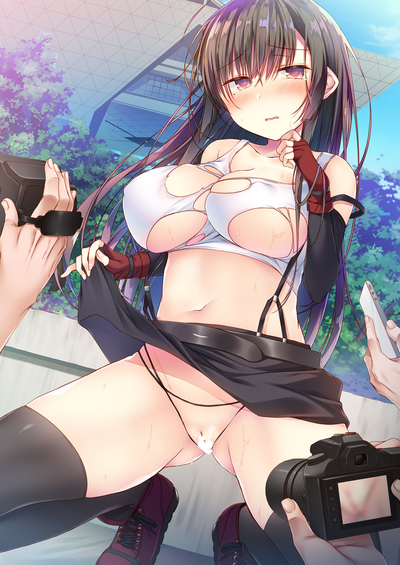 Ero Doujin Sakka no Boku no Kanojo wa Uwaki nante Shinai. 4 - She will never let me down. page 61 featuring tifa lockhart final fantasy vii parody - gloves beauty mark hentai manga - read online free