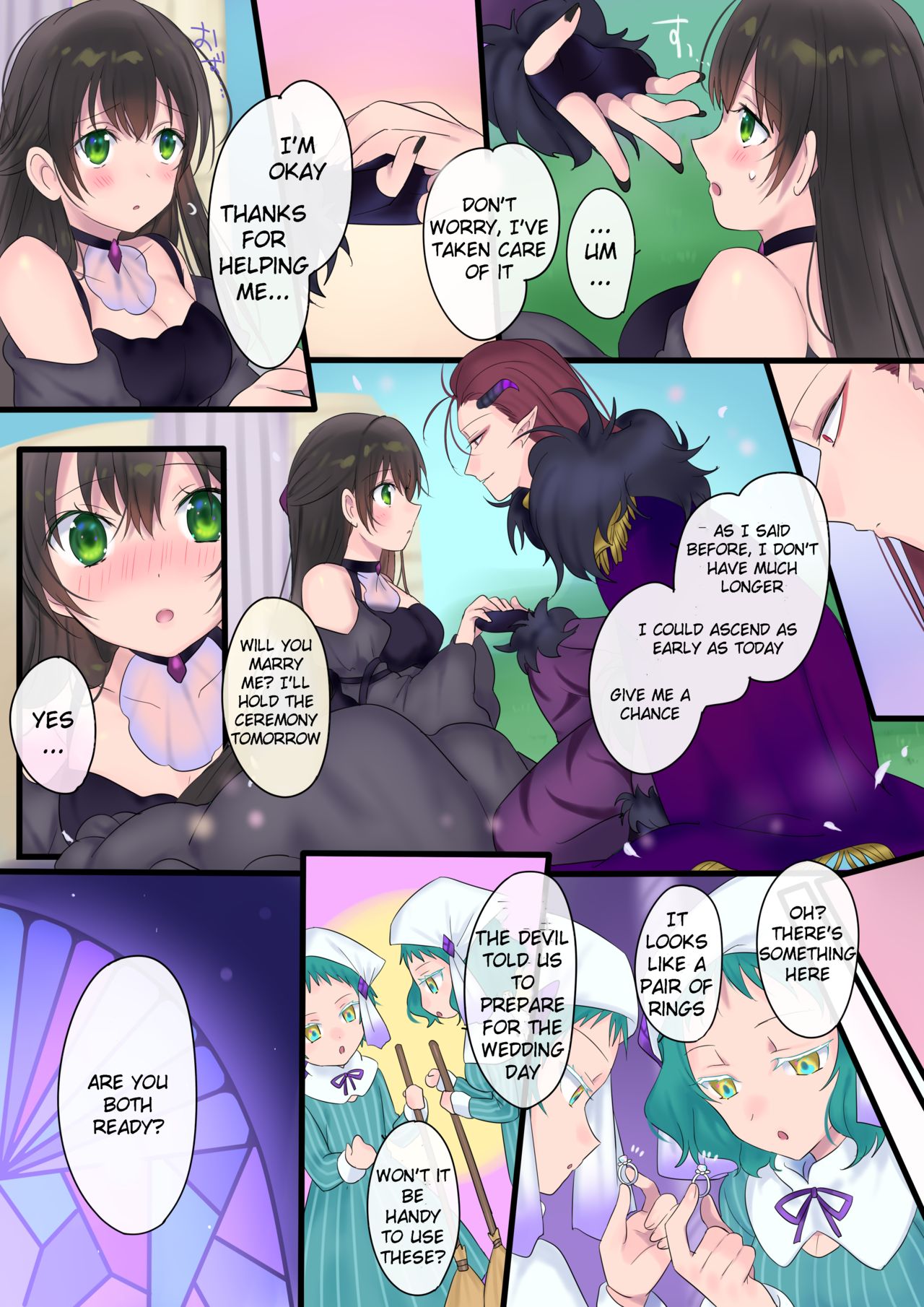 [Mashiro no Hihoukan (Hiiragi Popura, Kakizato)] Eien, Kaimasu ~Mahou de "Hime" ni Sareta Yuusha to, Maou no Monogatari~ | Forever a Bride: The Story of a hero magically turned into a "princess" and a Demon King [English] - Page 26