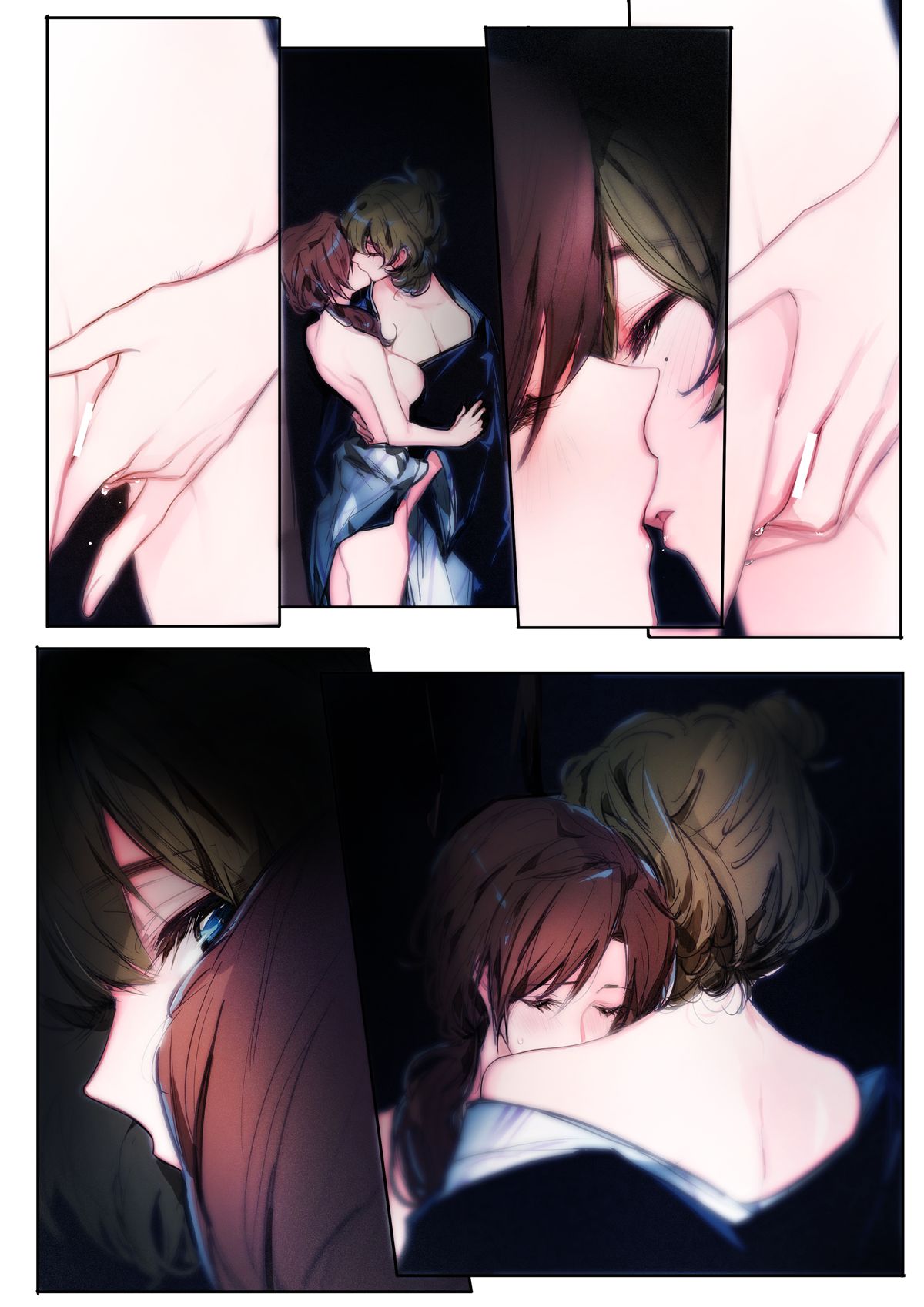 Yoru Omou Uta page 34 featuring kaede takagaki the idolmaster parody - full color yuri hentai manga - read online free