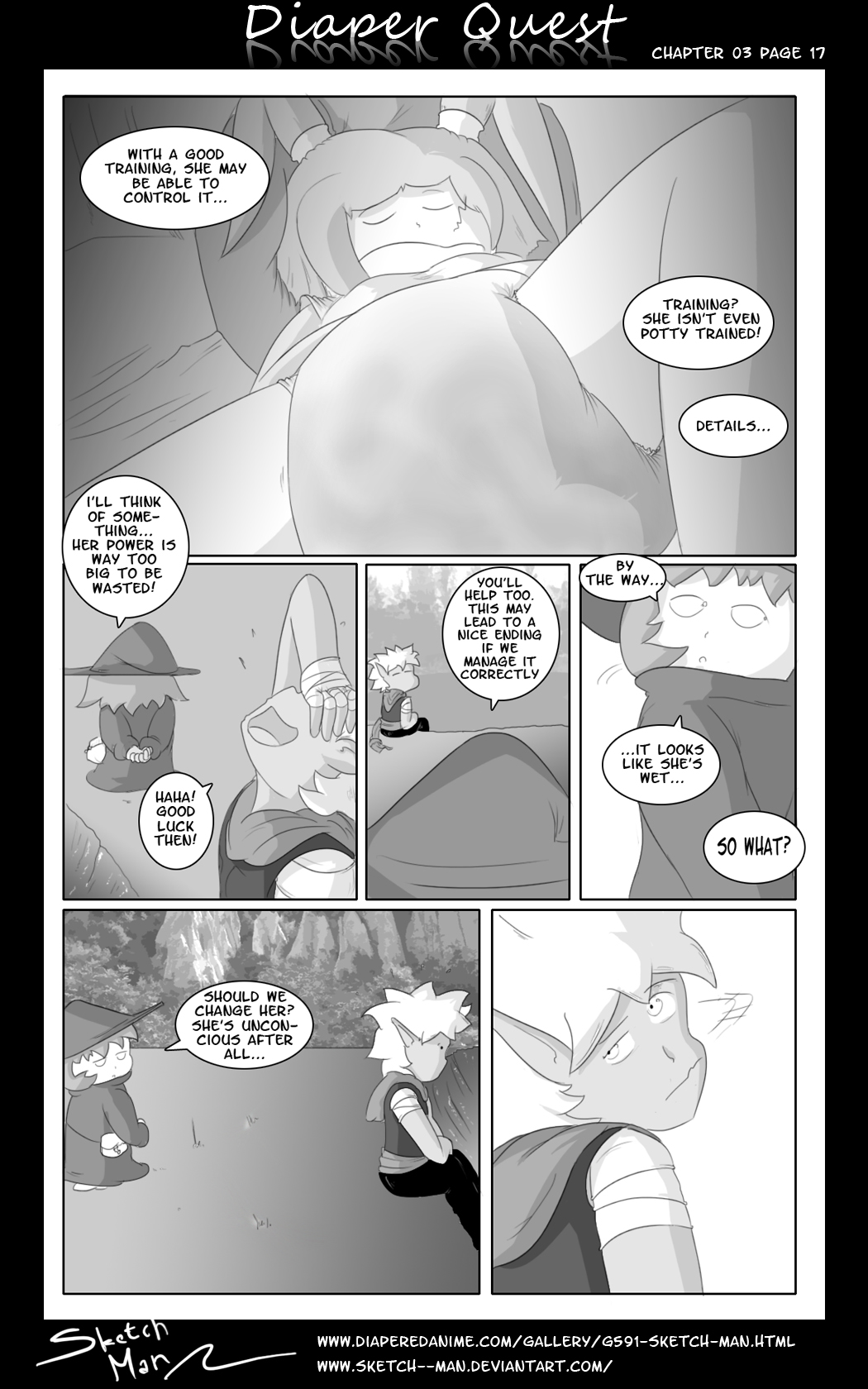 Sketch Man's Diaper Quest Complete - Page 56