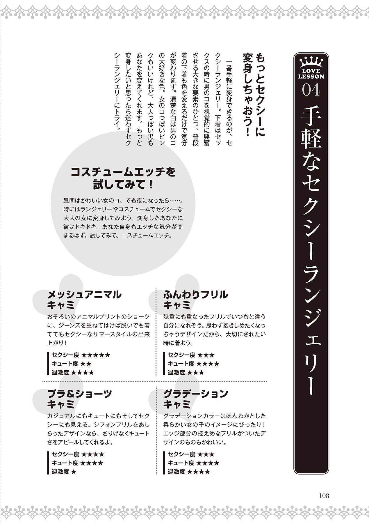 恋する女性のLOVE＆HEAVEN～楽しいみんなのＨファイル～イラスト版……らぶヘブッ！ - Page 110