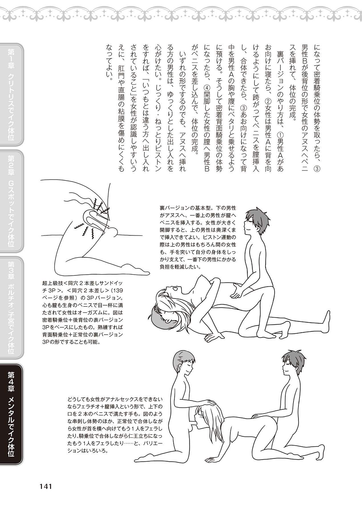 女性が必ずイク体位・オーガズム48手 完全マニュアル イラスト版 ……せくポジ48！ - Page 143