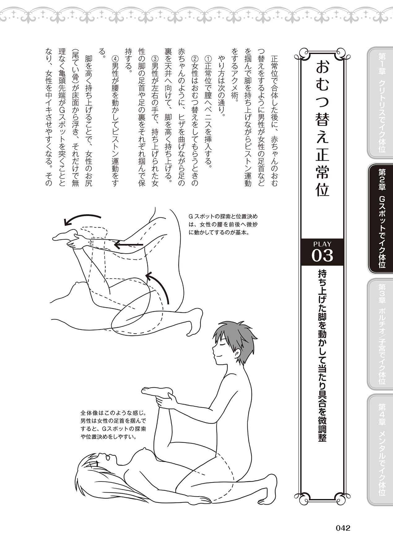女性が必ずイク体位・オーガズム48手 完全マニュアル イラスト版 ……せくポジ48！ - Page 44