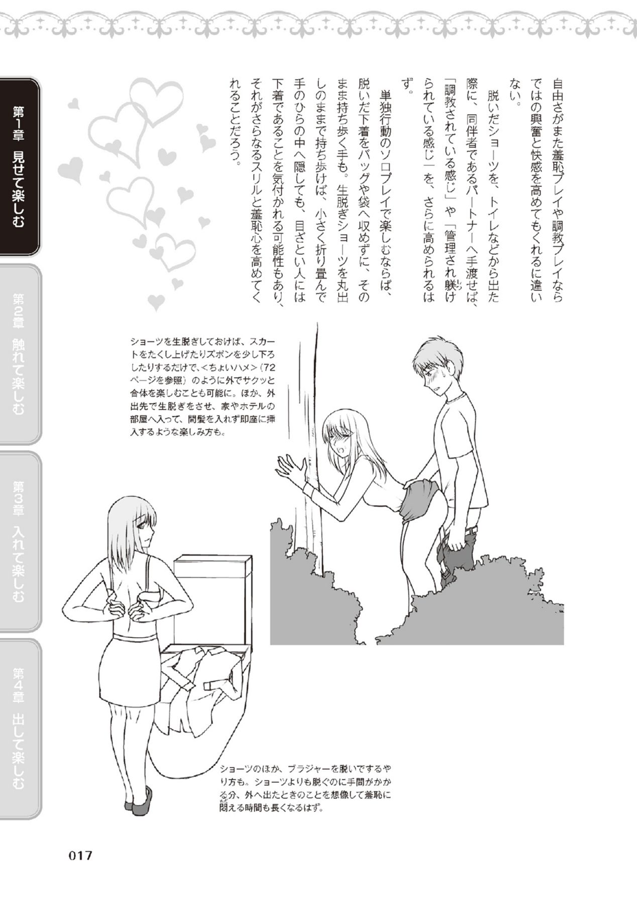 野外羞恥プレイ・露出青姦完全マニュアル イラスト版……そとプレッ！ - Page 19