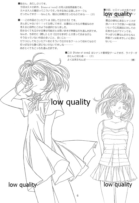 Flutter of birds 線画集 - Page 5