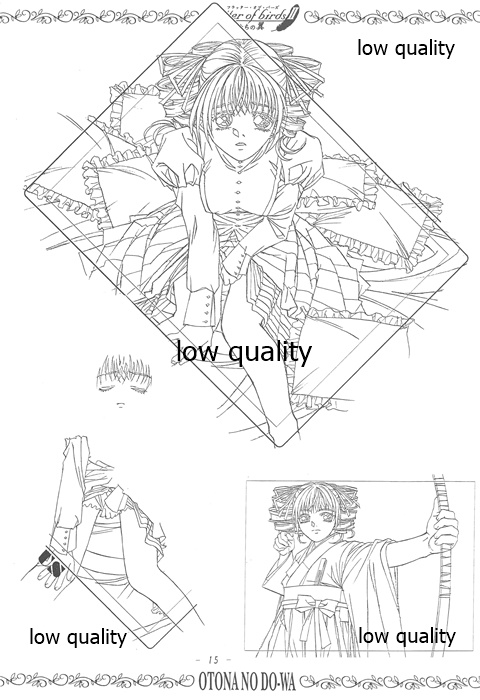 flutter of birdsII 天使たちの翼 線画集 - Page 14