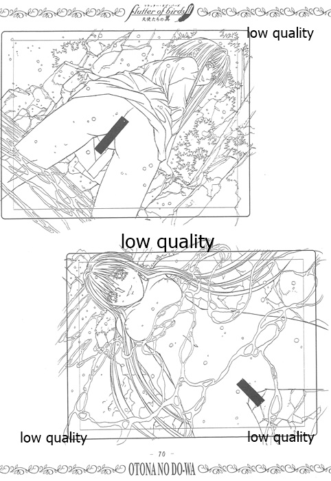 flutter of birdsII 天使たちの翼 線画集 - Page 69