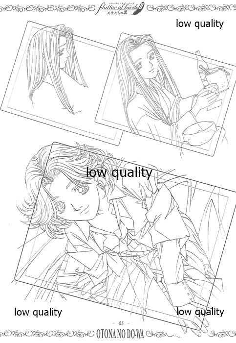 flutter of birdsII 天使たちの翼 線画集 - Page 84