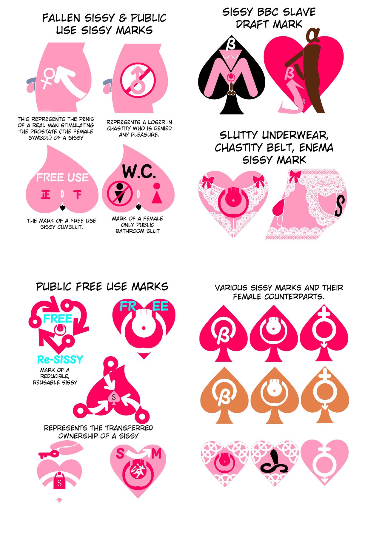 A book that Proposes designs for sissy tattoos - Page 11