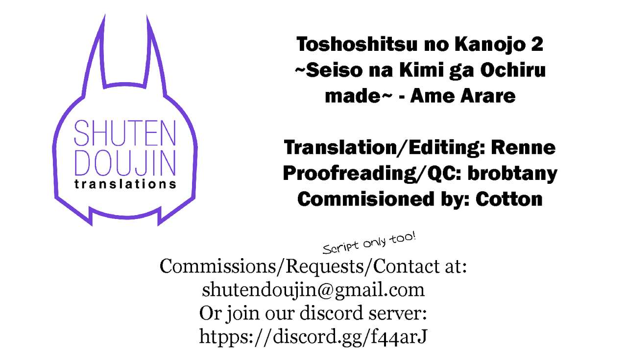 Toshoshitsu no Kanojo 2 ~Seiso na Kimi ga Ochiru made~ - Page 37