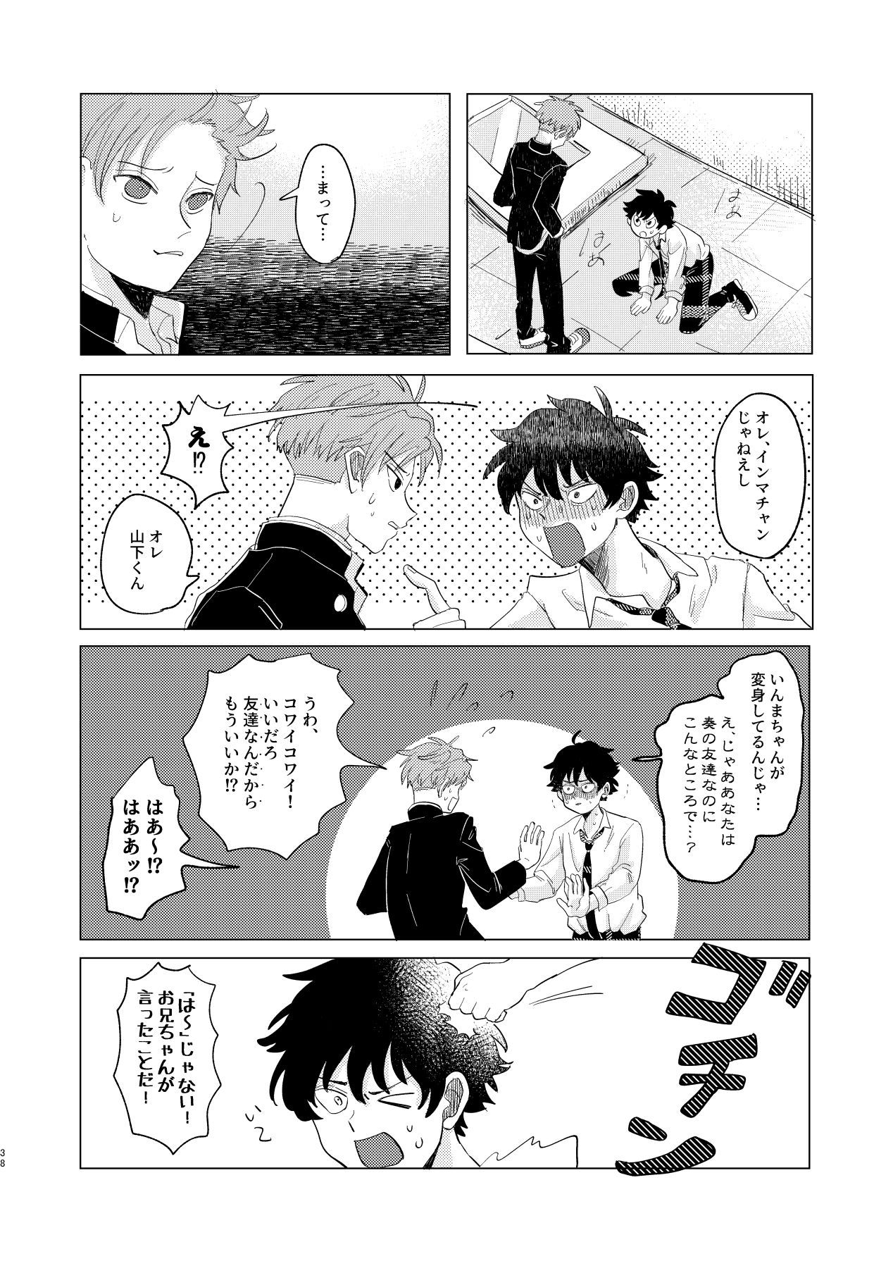 Sakyubasu ♂ to bukiyōna futari - Page 38
