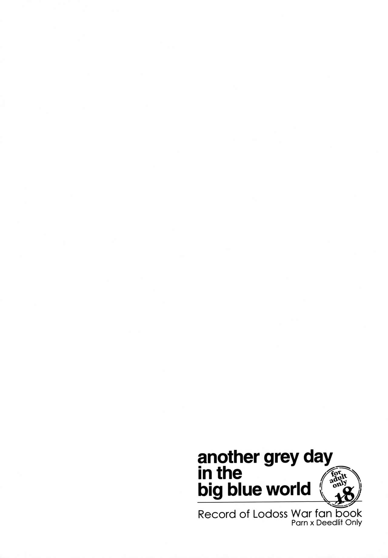 another grey day in the big blue world - Page 25