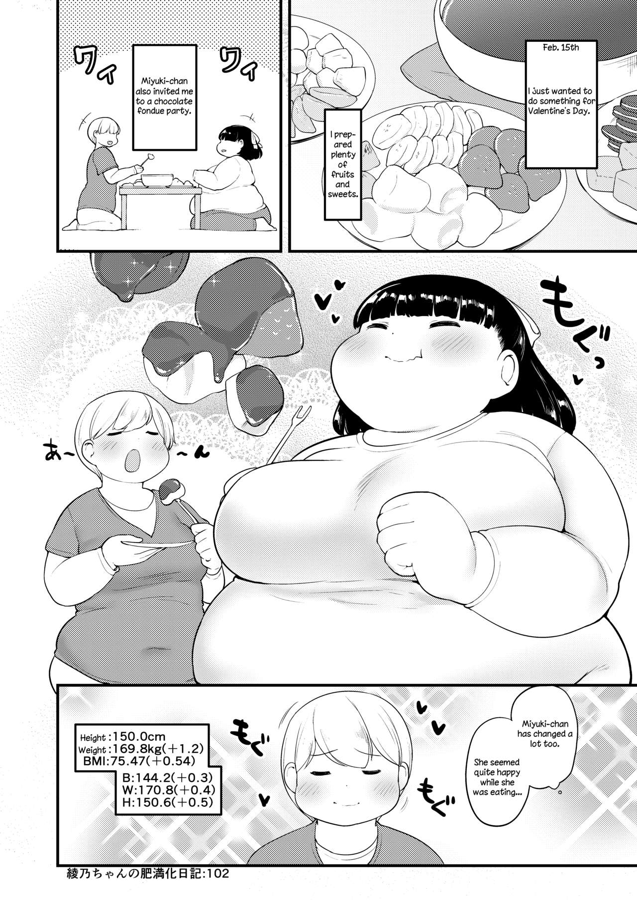 Ayano's Weight Gain Diary - Page 102