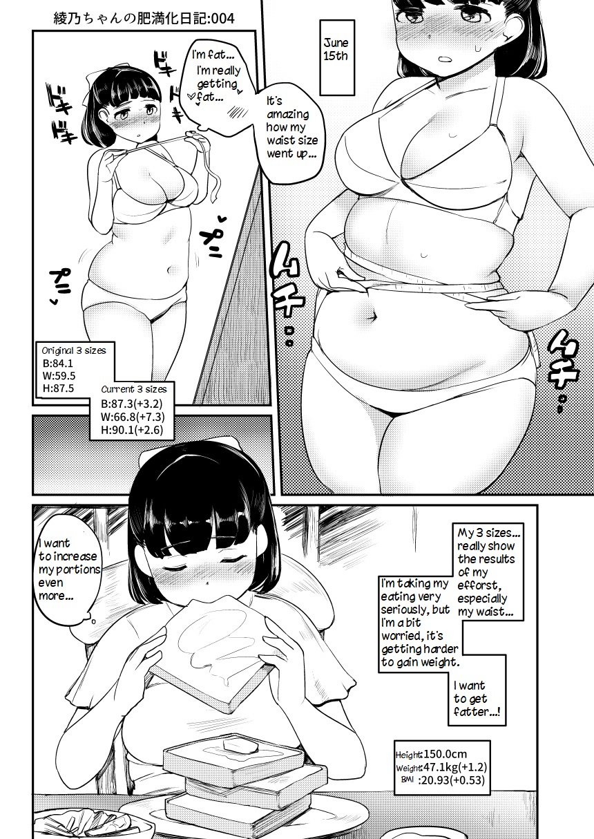 Ayano's Weight Gain Diary - Page 4