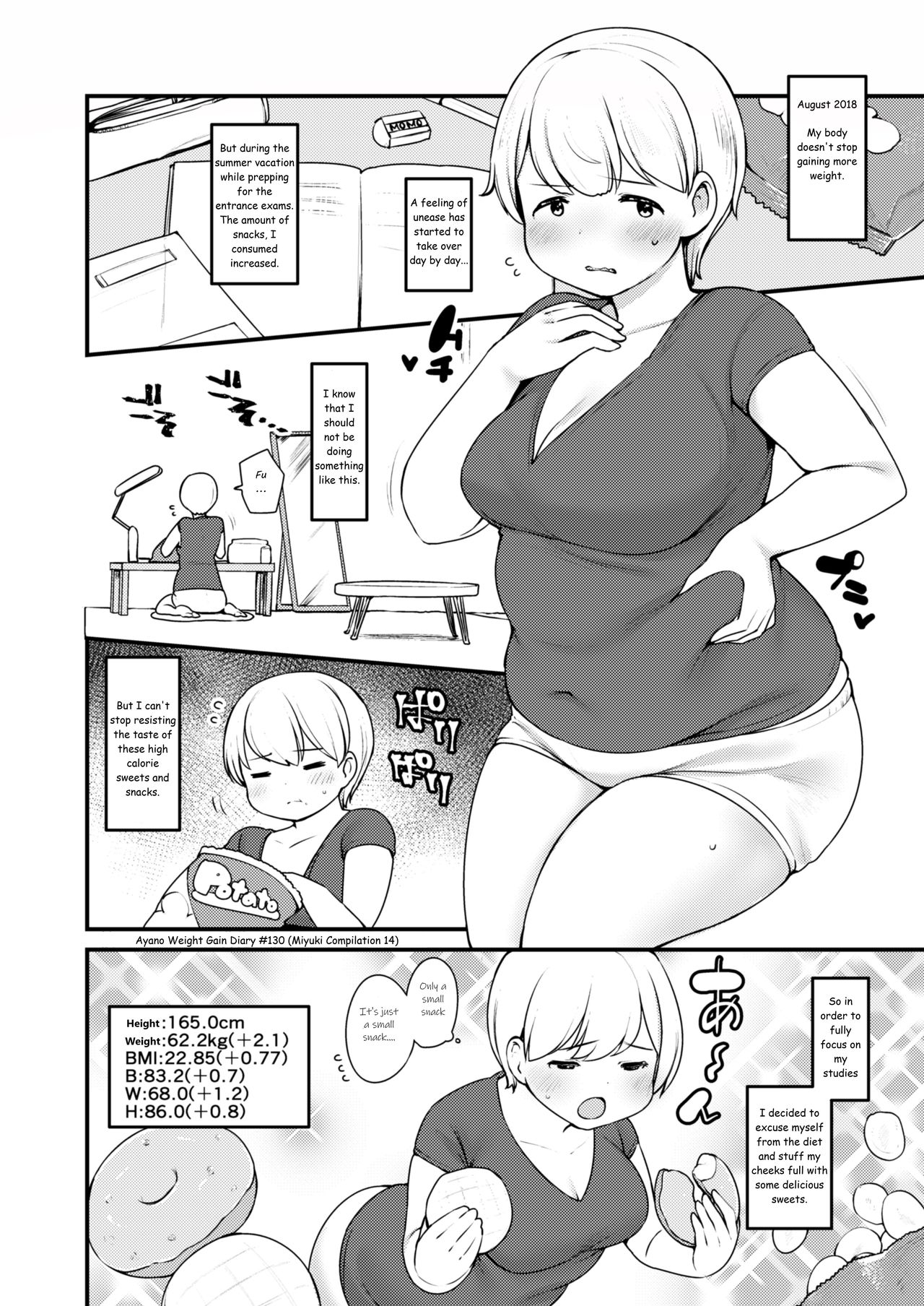 Ayano's Weight Gain Diary - Page 130