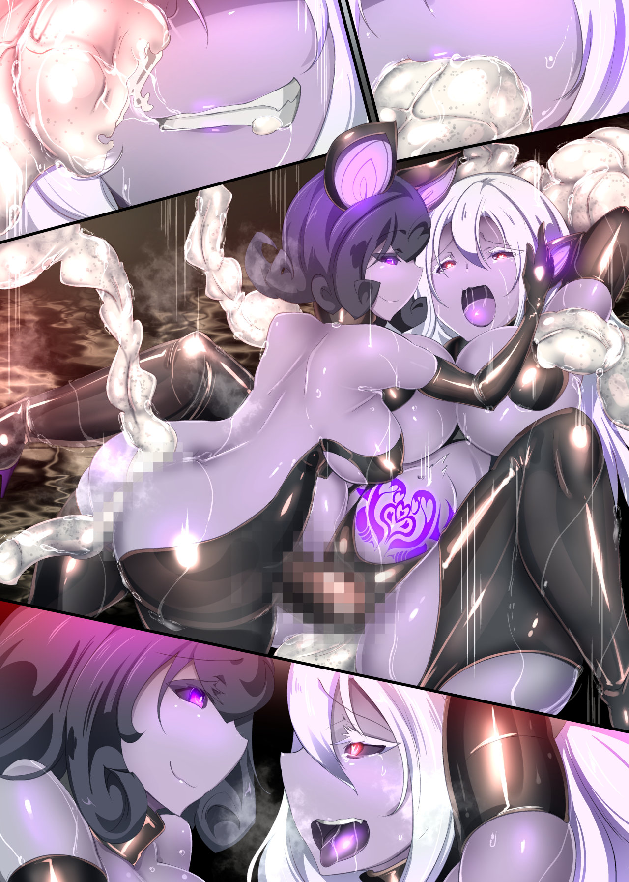 クールな女騎士に転生した元マゾ少女がねんがんの淫魔堕ちするまんが-邪悪温泉淫魔堕ち湯治- - Page 97