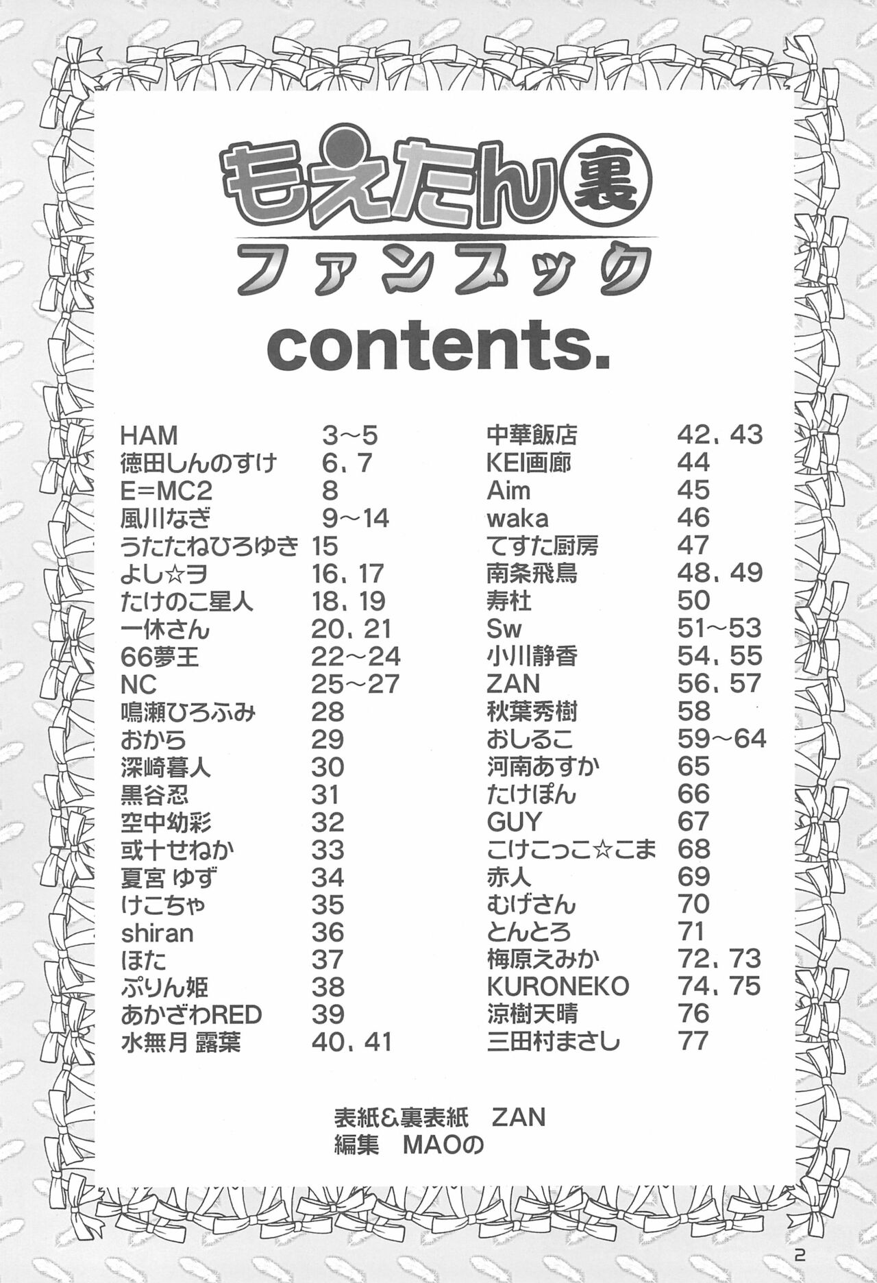 Moetan Ura Fanbook - Page 4