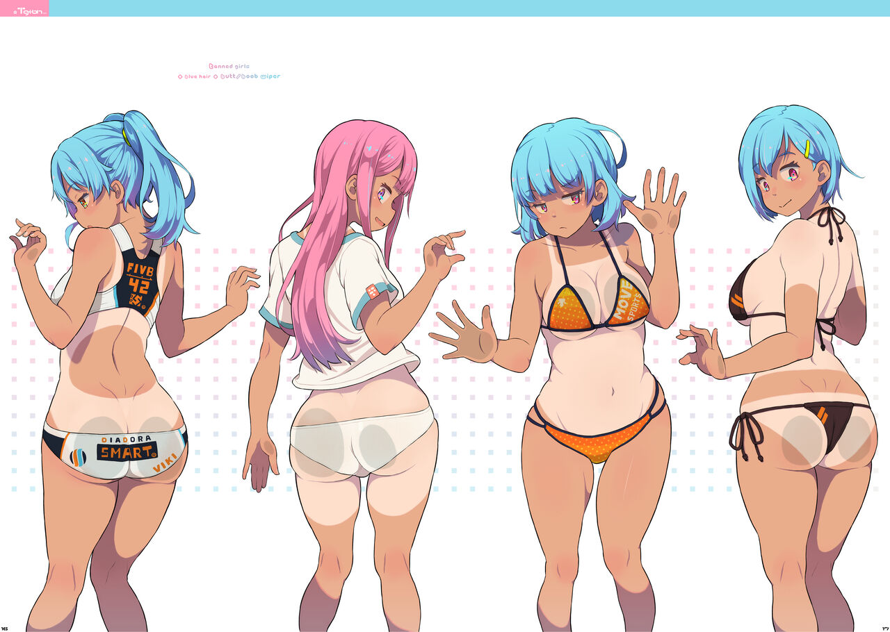 Tanned Girl Blue Hair #3 - Page 9