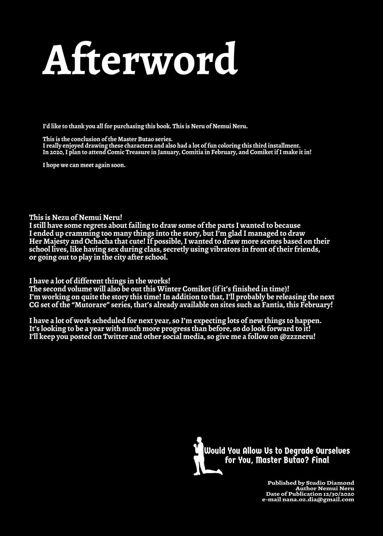 Would You Allow Us to Degrade Ourselves for You, Master Butao - Final - Page 23