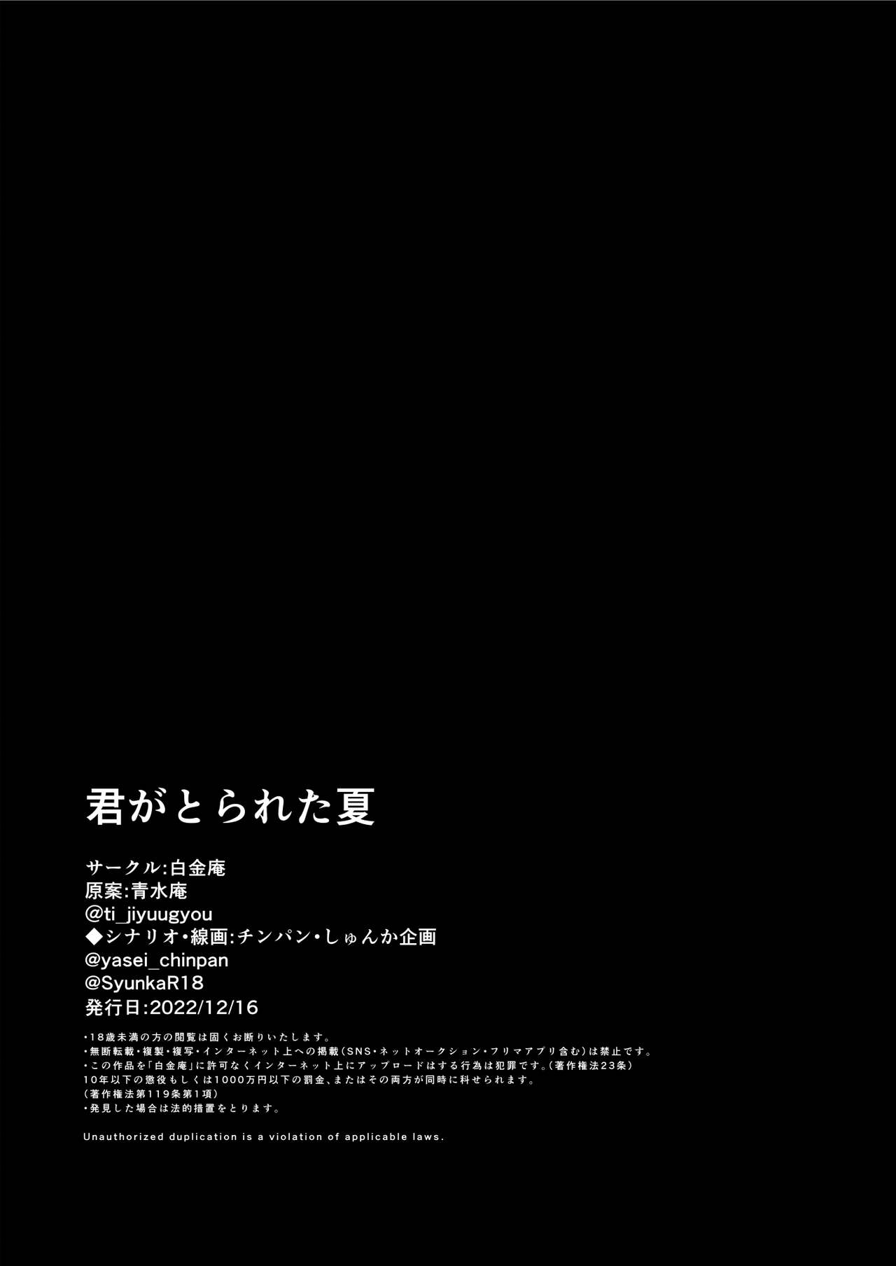 Kimi ga Torareta Natsu - Page 80