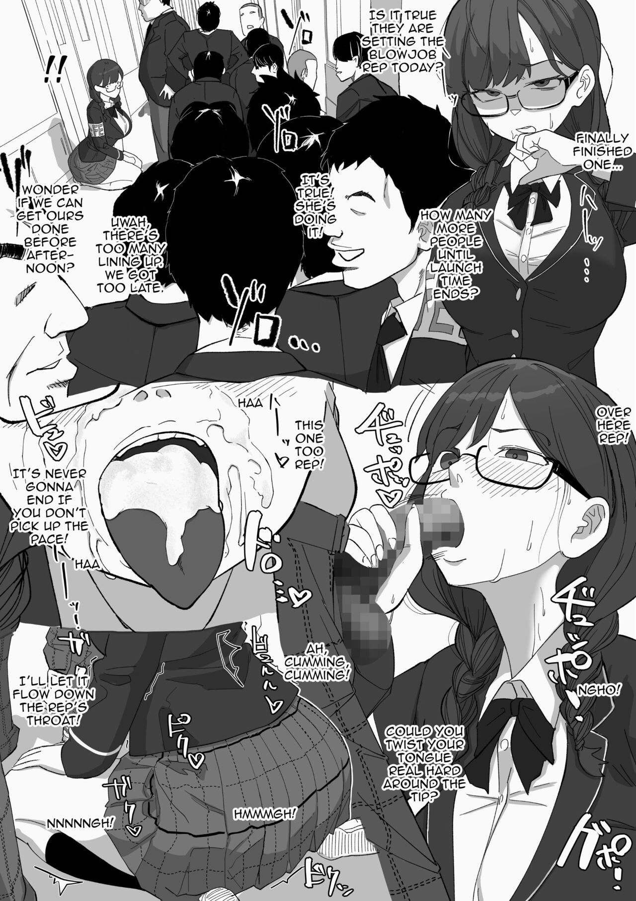 Fellatio Iinchou | Blowjob President - Page 9