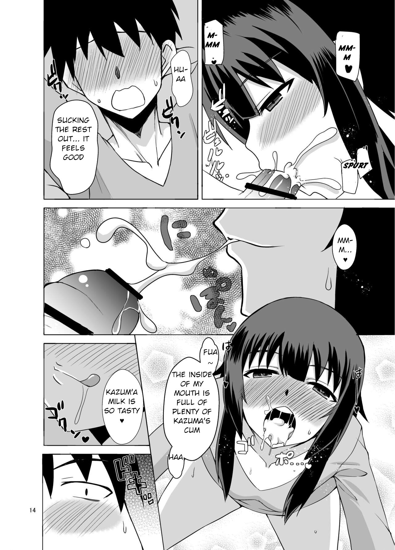 Megumin ga Okuchi de Nukinuki shite kureru Hon - Page 14