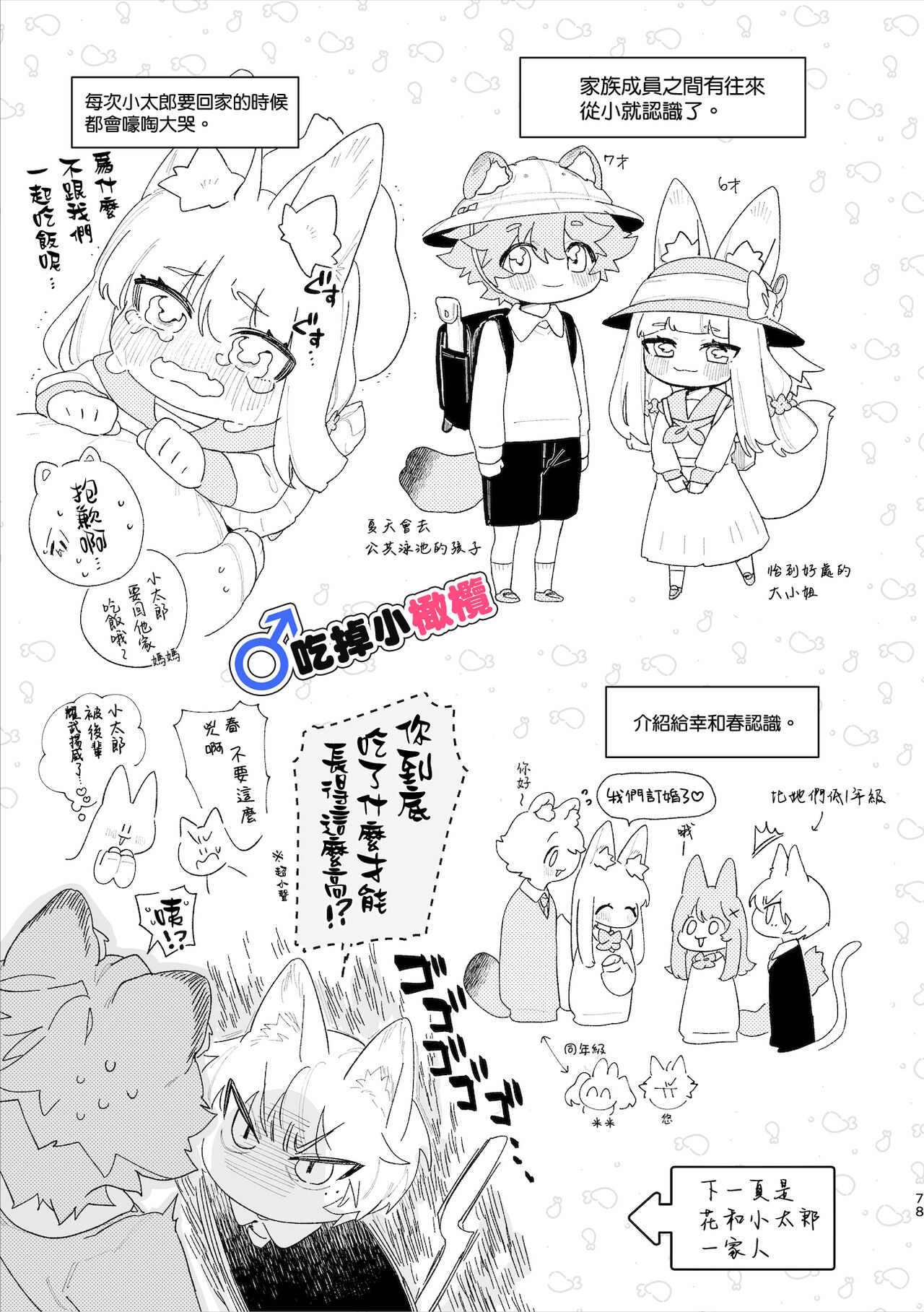 [Pink carro/ usachanGET]♂ ga uke. Kitsune-chan × tanuki-kun｜♂吃掉小公狸。小狐狸X狸猫同学[中文] [橄榄汉化组] - Page 79
