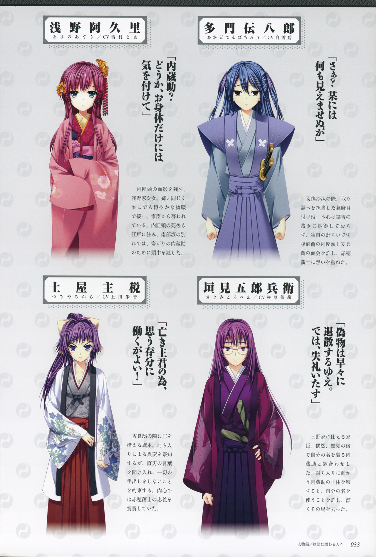 ChuSinGura 46+1 Official Visual Fan Book - Page 35