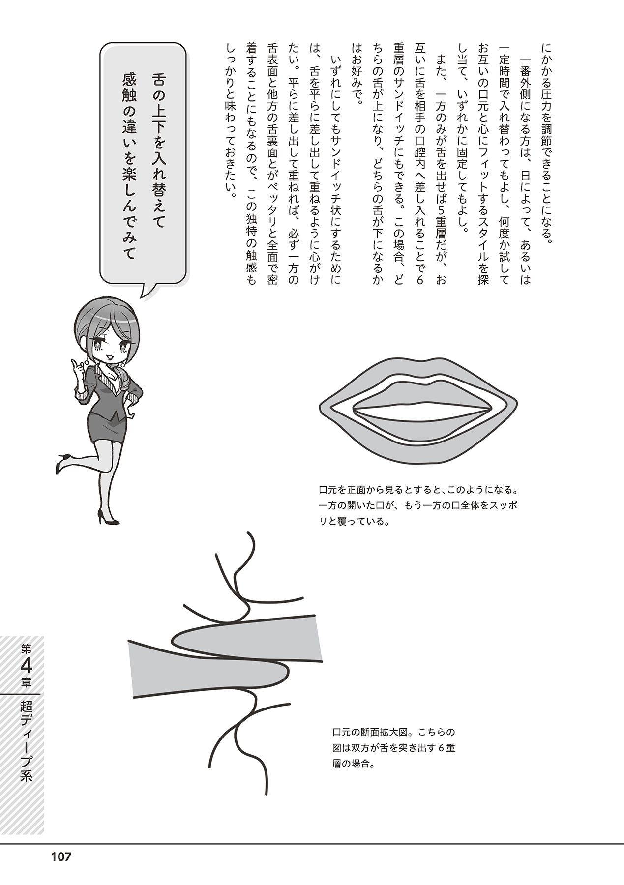 唇と舌の性感開発・キス完全マニュアル イラスト版……とろキス - Page 109