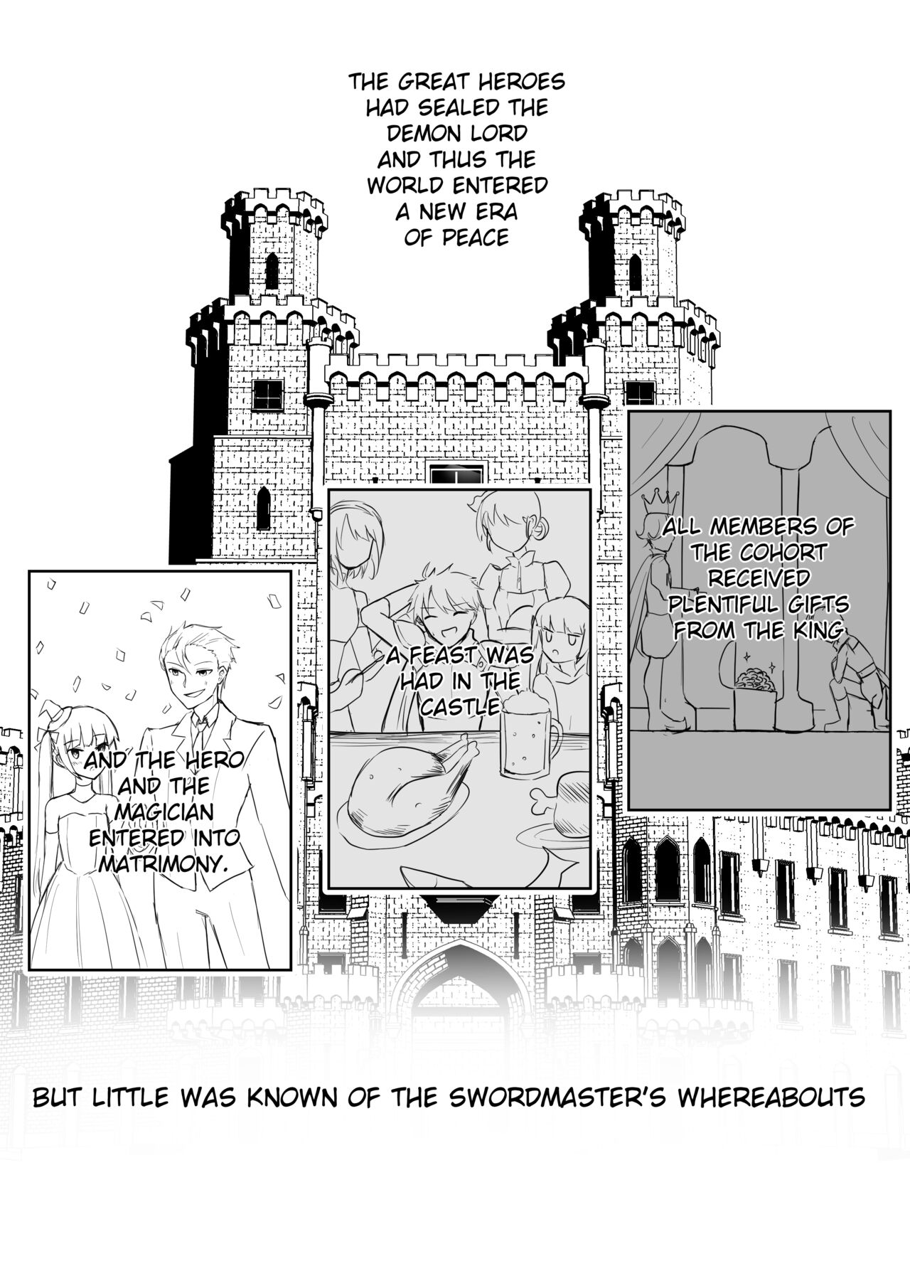 Maou Toubatsu Shippai Heroine Gisei Normal End de Utsu ni Natta Koutensei Futanari Kenshi to Otokonoko Shinkan no Hanashi | Crestfallen Futanari x Femboy Priest: Prepare to Cum Edition - Page 9