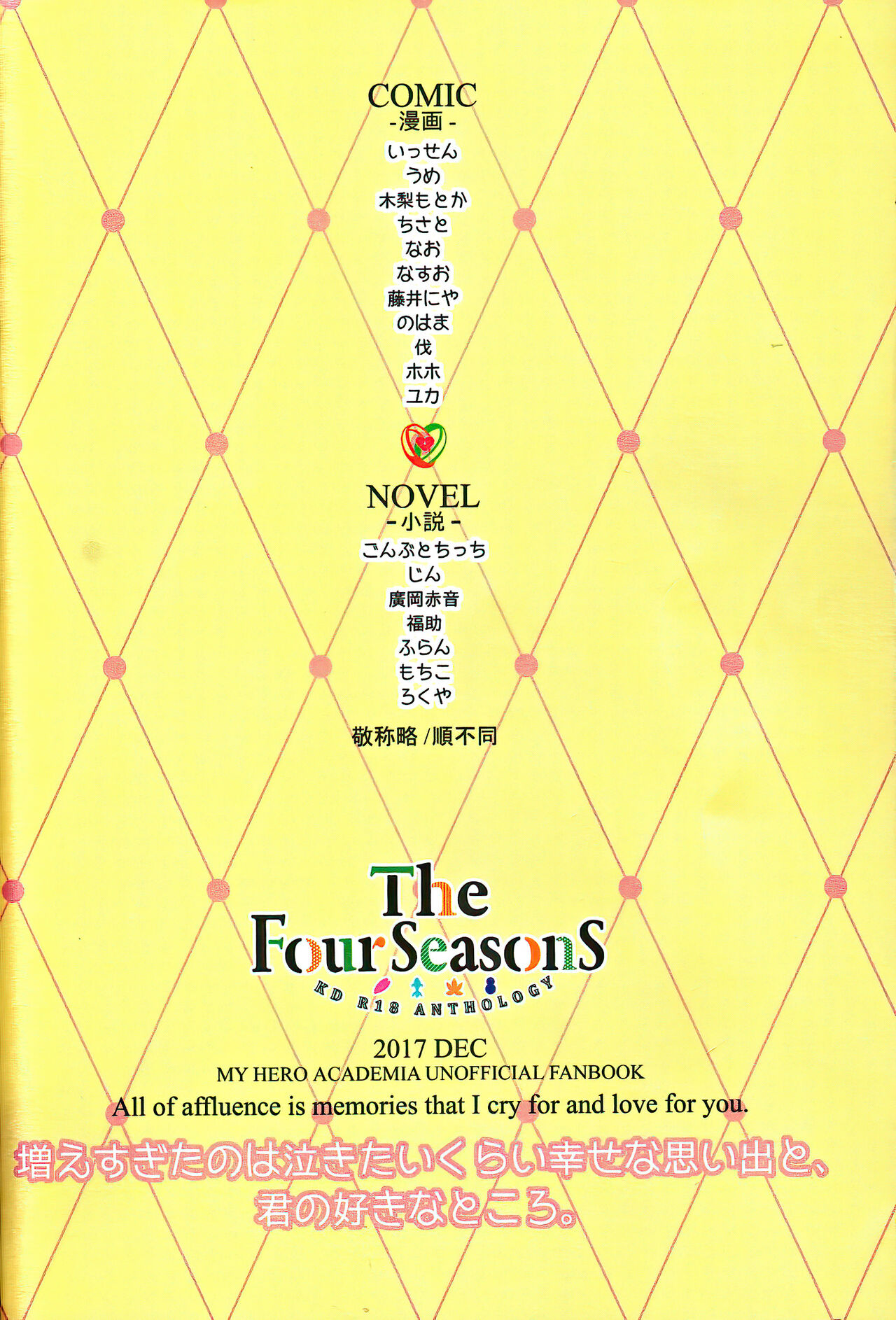 The Four Seasons ~KD R18 Anthology~ - Page 137