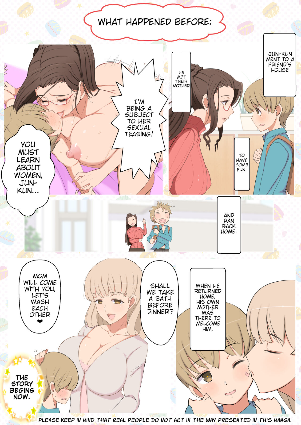 [YoshiYoshi-ya] Jun-kun to Maa-kun no Mama ni H na Itazura Daisakusen | Jun-kun and Maa-kun, a Grand Strategy of Lewd Teasing With Mom [English] - Page 2