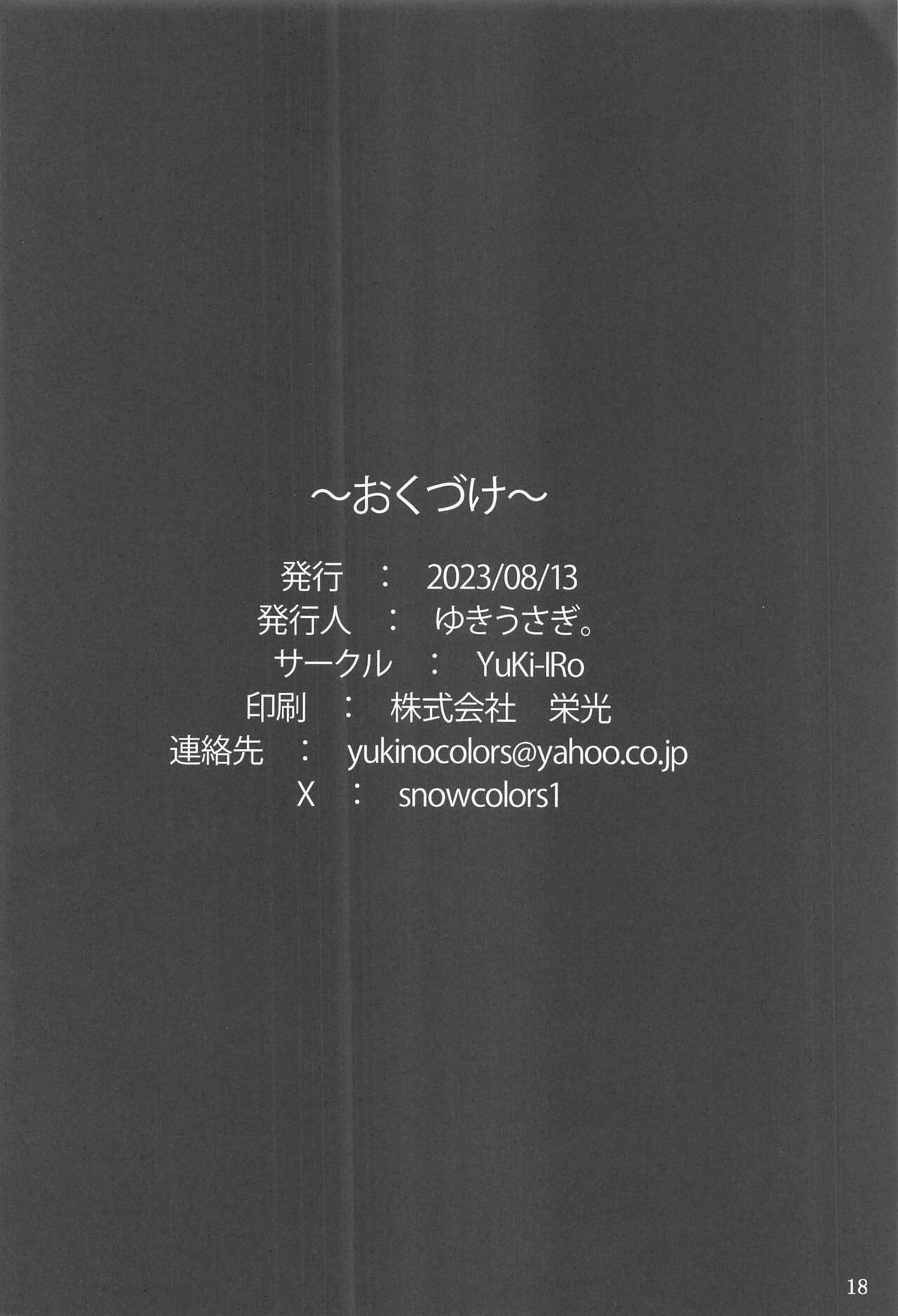 Patchouli-sama wa Itsudemo Shite kureru - Page 17