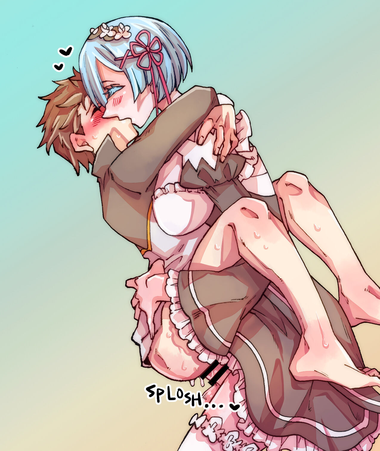 Futa Emilia and Rem top Subaru - Page 11