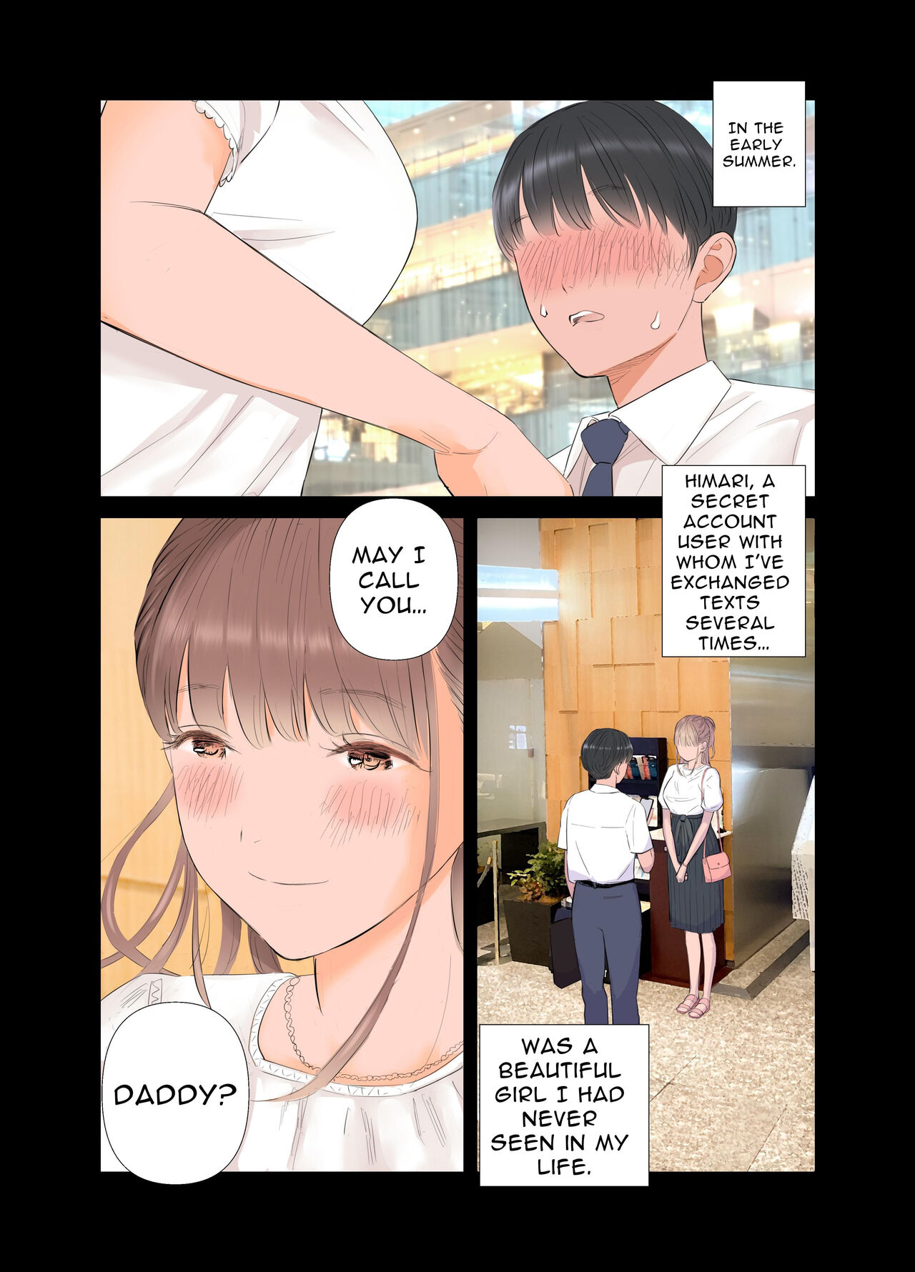 [ringo (shida)] Tanshou Doutei Papa ga suru Youshi S-tech S-Musume to no Gachikoi Mitsugi Papakatsu | Prick Dick Papa falls for a Sadistic Girl with S-rank Sex Skills and Sugar Daddy Splurges [English] - Page 3