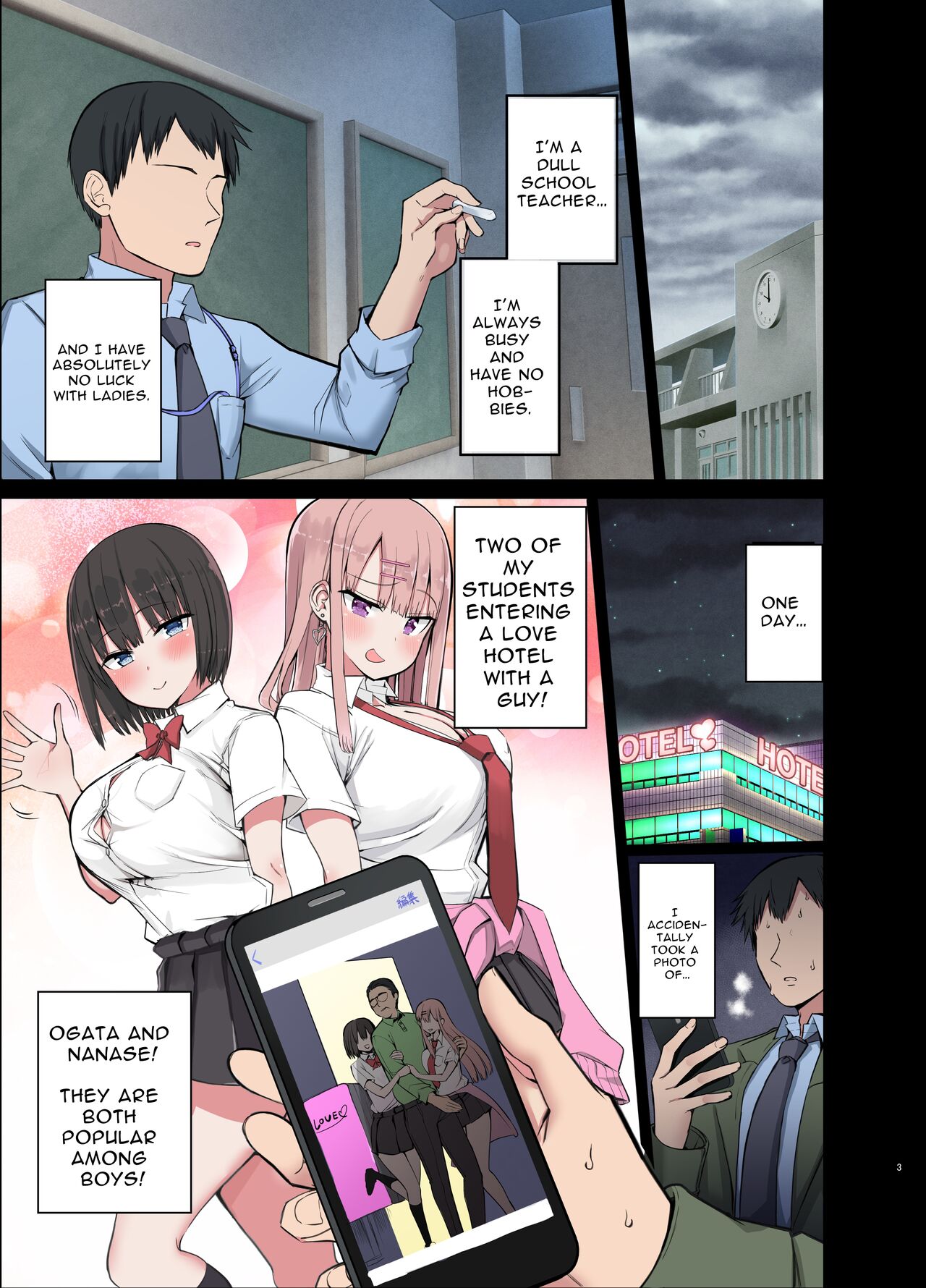 Bitch Gal! Sensei no BIG Chinchin Daaisuki | Slutty Gals! - Page 3