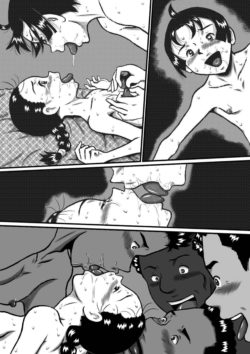 おかされ荘のちぃなちゃん。ヌードモデルの卵、ちぃなの肉体成長記録!「前編」 - Page 108