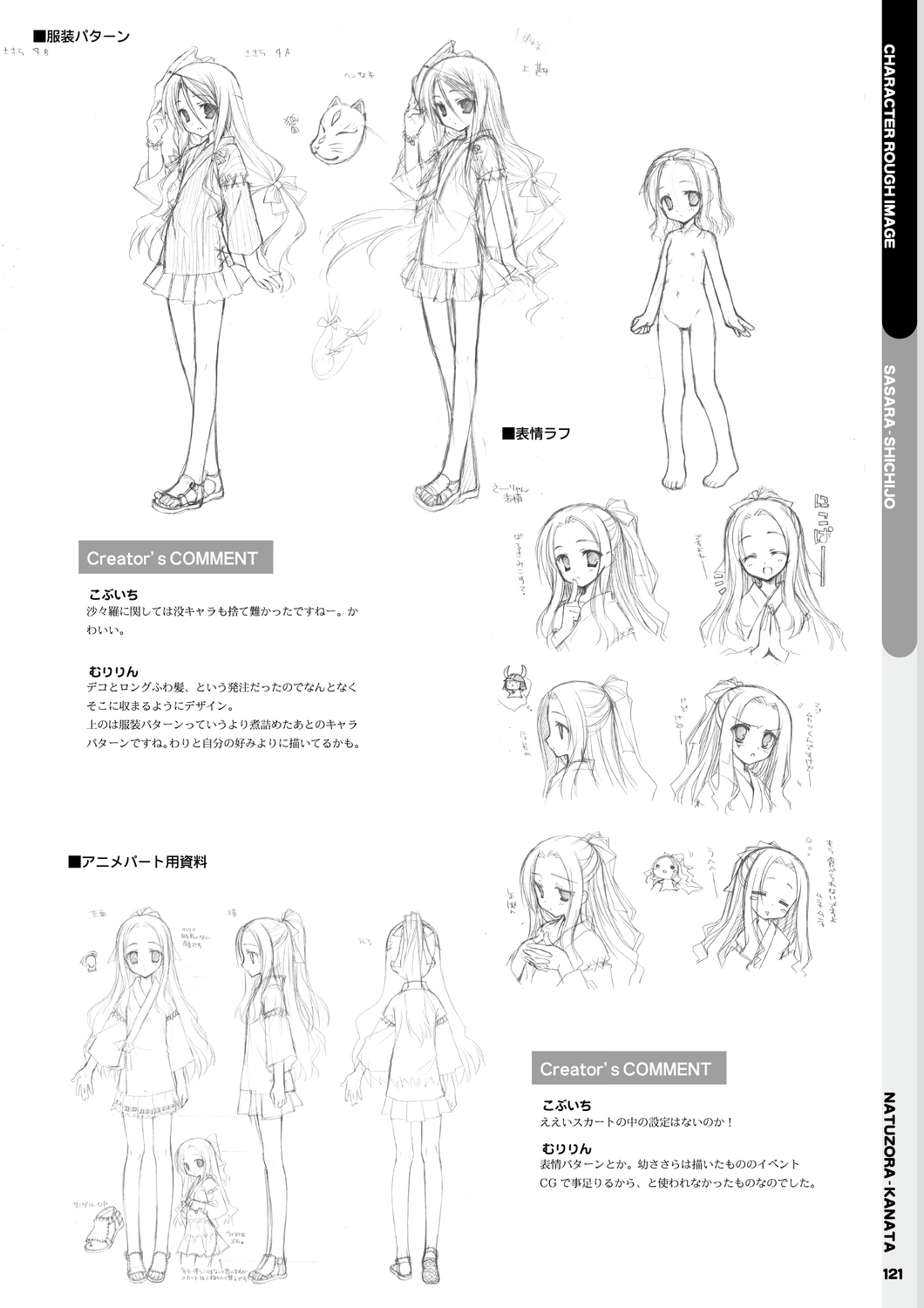 Natsuzora Kanata Official Visual Fan Book - Page 123
