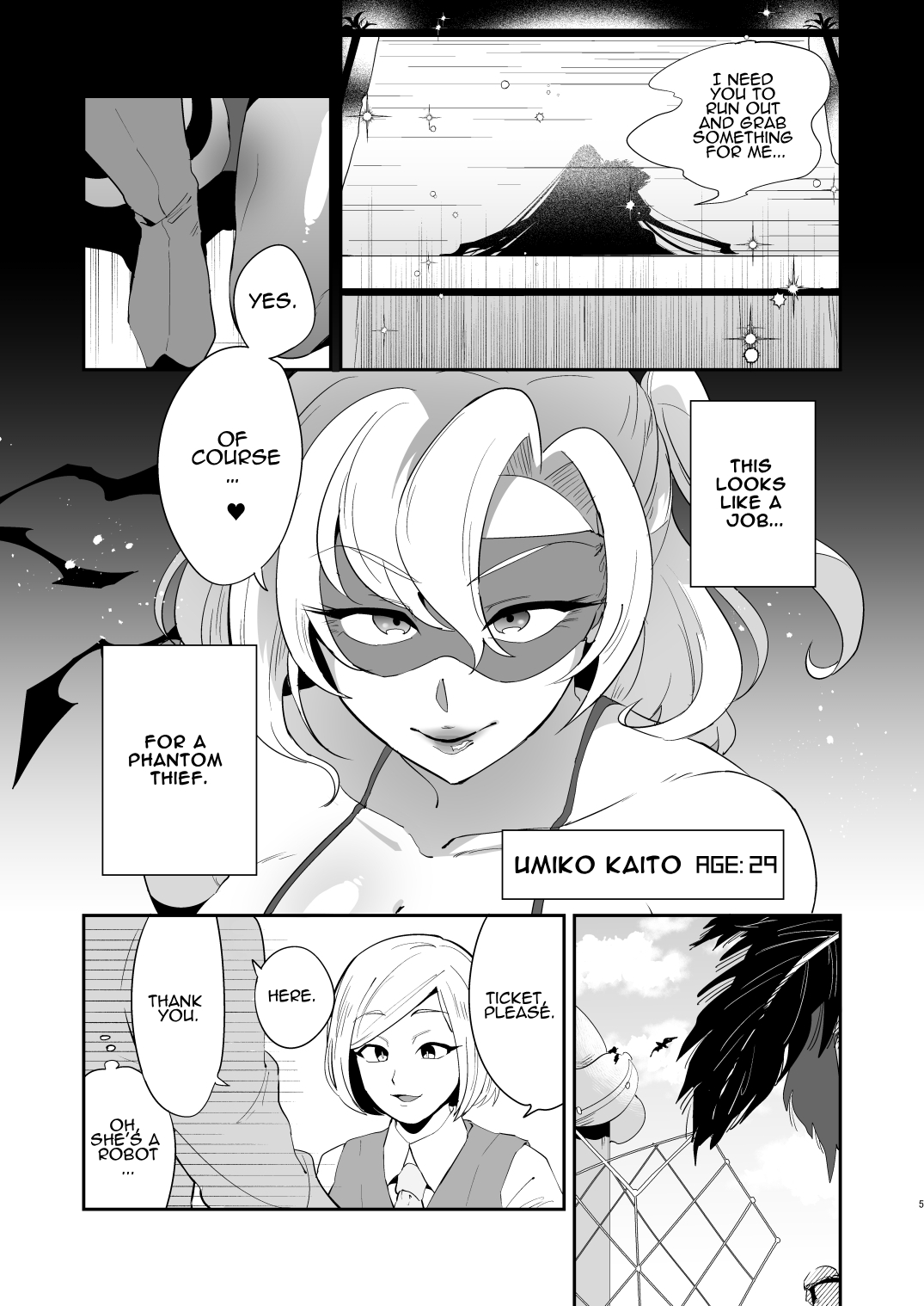 Ponkotsu Oho Goe Kaitou no Karei naru Ingi | The Magnificent Sex Techniques of an Incompetent Vulgar Moanin' Phantom Thief - Page 4